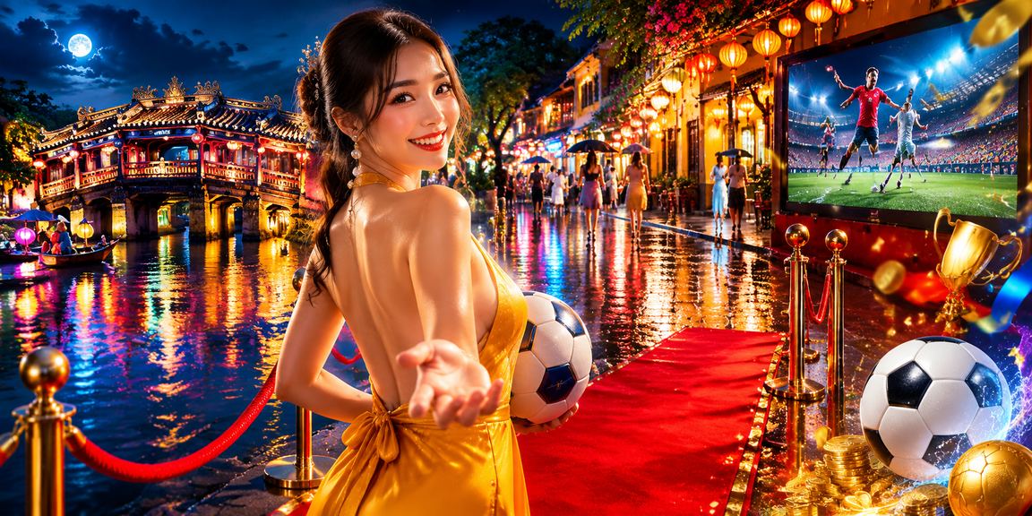 Khung cảnh cá cược thể thao về đêm tại Hội An